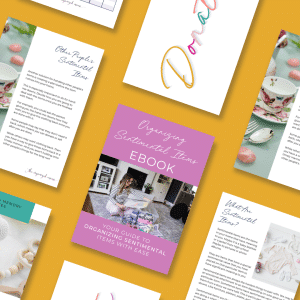 flatlay of sentimental items ebook