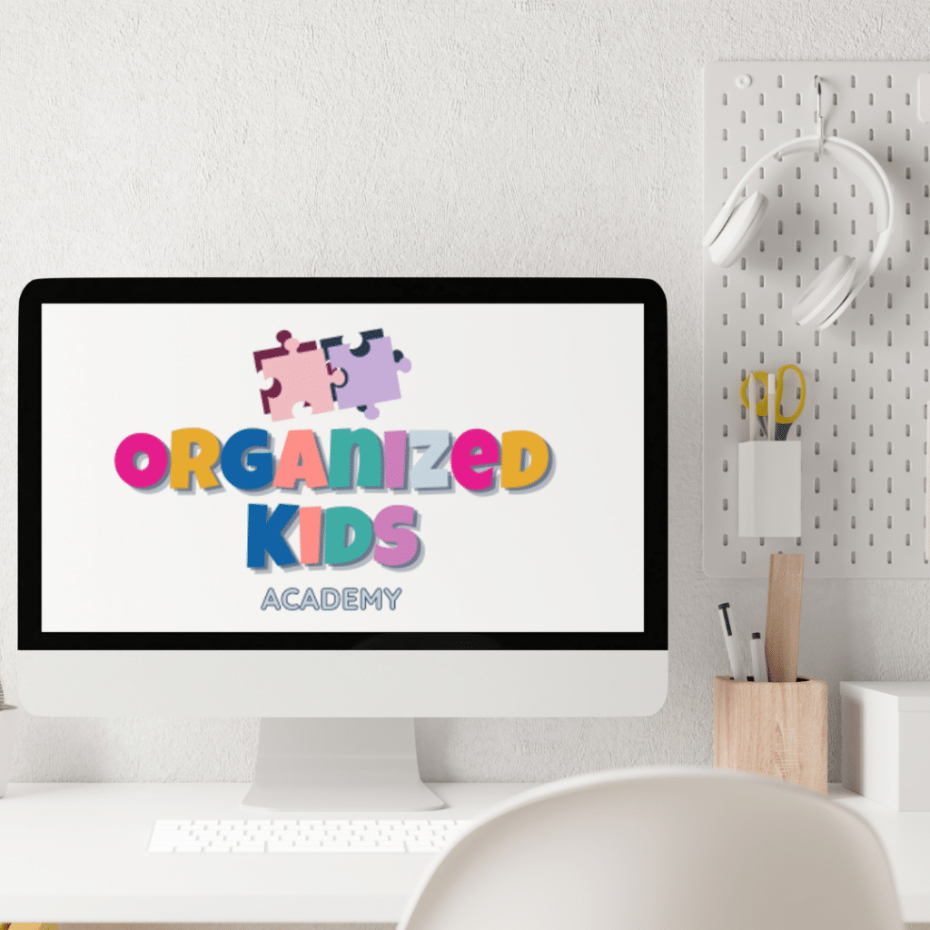 organized kids academy on computer