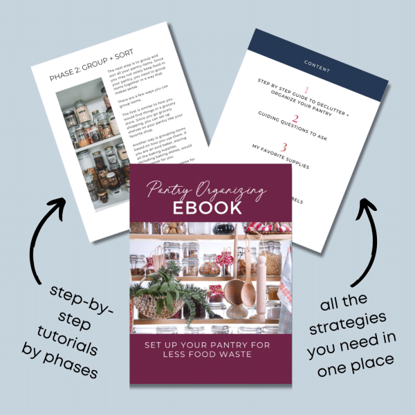 three checklists from pantry organizing ebook