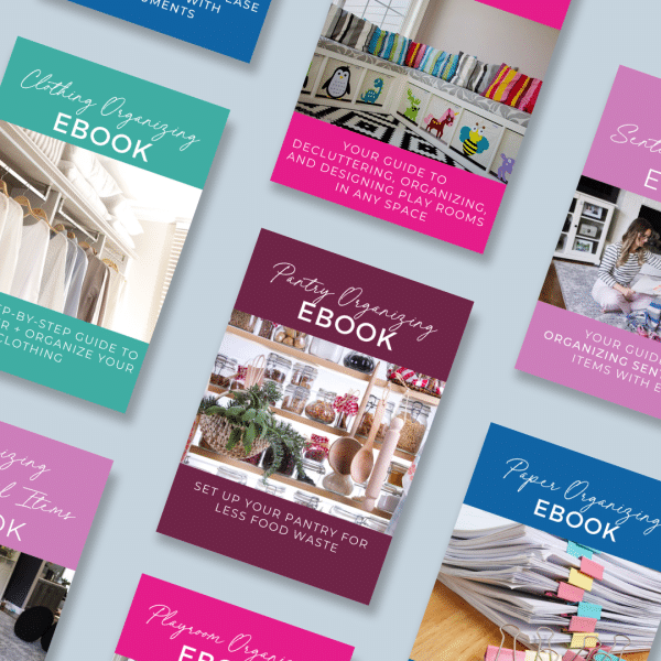 organize your space ebook series flatlay