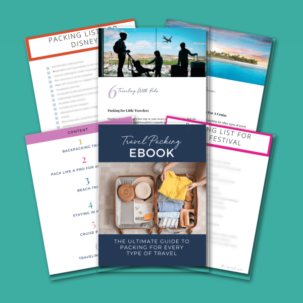 6 pages of travel packing ebook