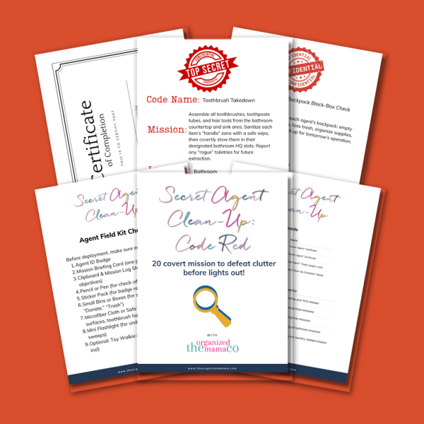 Secret Agent Clean-Up: Mission Tasks To Get Kids To Clean Without Fighting