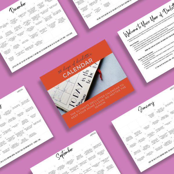 365 Days of Declutter Calendar : Declutter Every Day