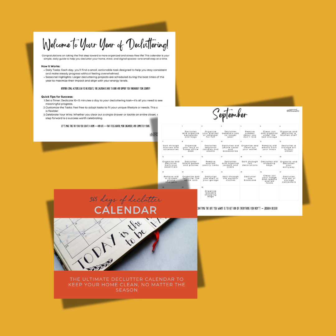 365 days of declutter caelndar
