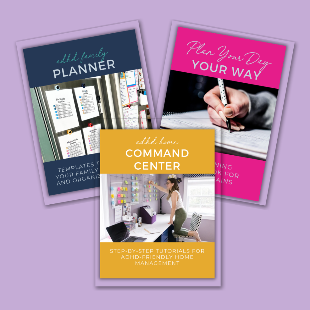 adhd command bundle with each workbook product cover page